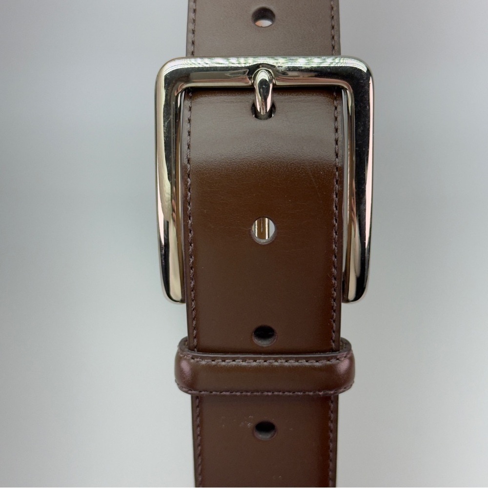 Coach Brown Calfskin Leather Belt - Picture 2 of 8